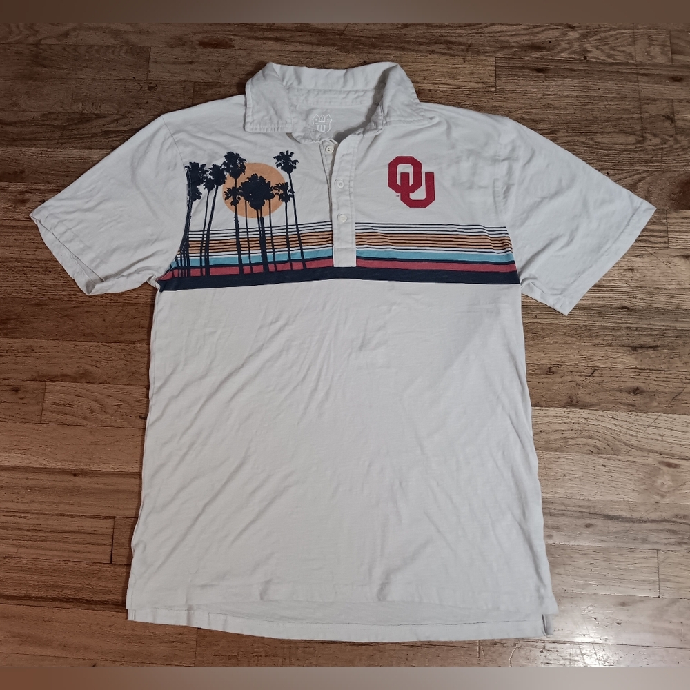 Oklahoma Sooners shirt Wes and Willy college football basketball collegiate polo